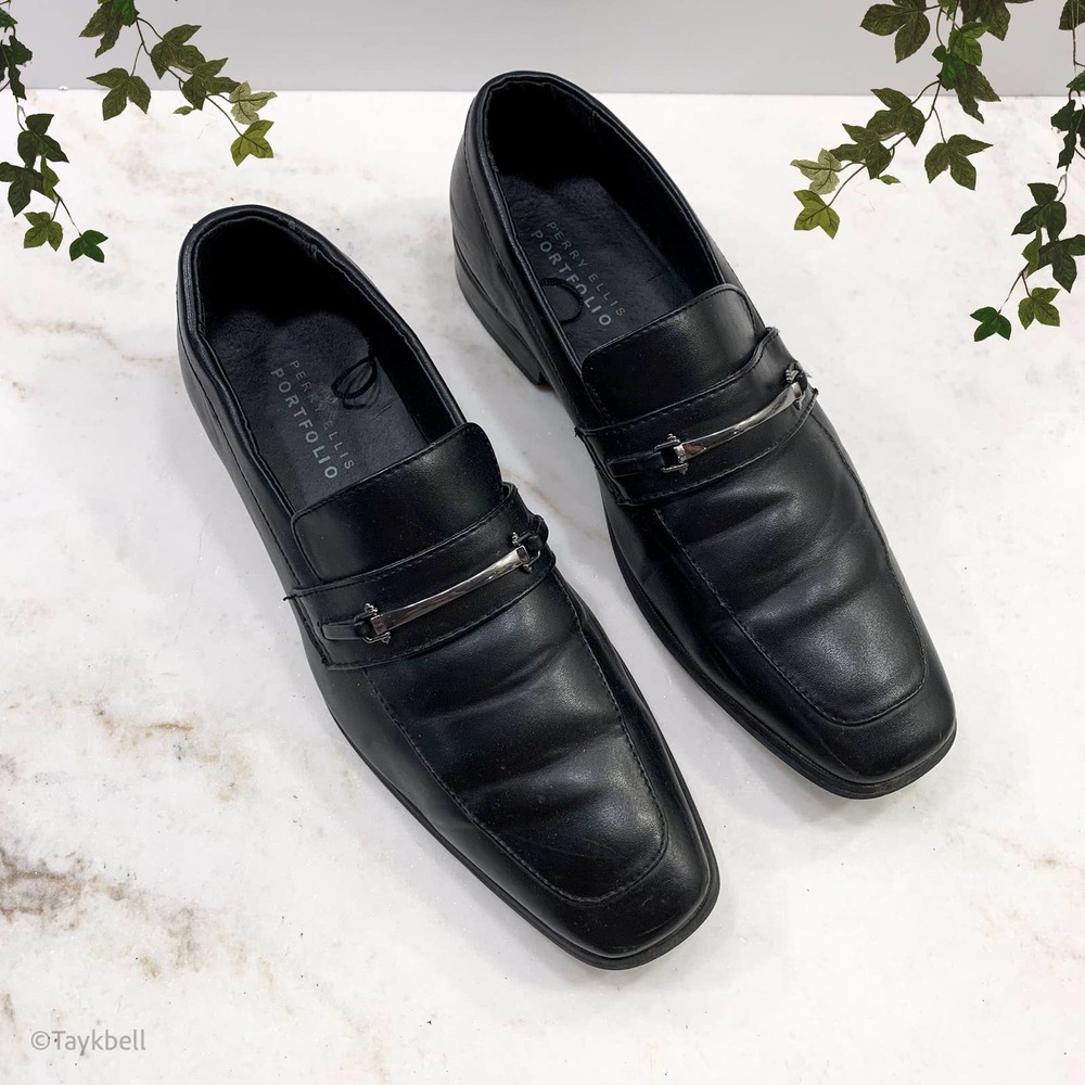 Perry Ellis Portfolio Bolt Formal Dress Shoes, 8